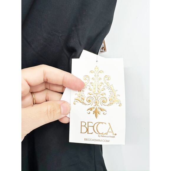 Becca by Rebecca Virtue Skylar Plunge One Piece Swimsuit S NWT - Picture 5 of 7